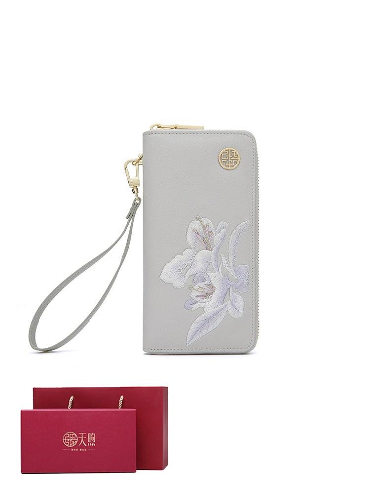 Ladies ethnic style zipper wallet, view 6 - MRSLM