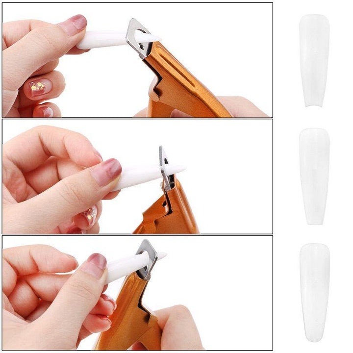 Professional Nail Art Clipper U word False Tips Edge Cutters Manicure Colorful Stainless Steel Nail Art Tools - MRSLM