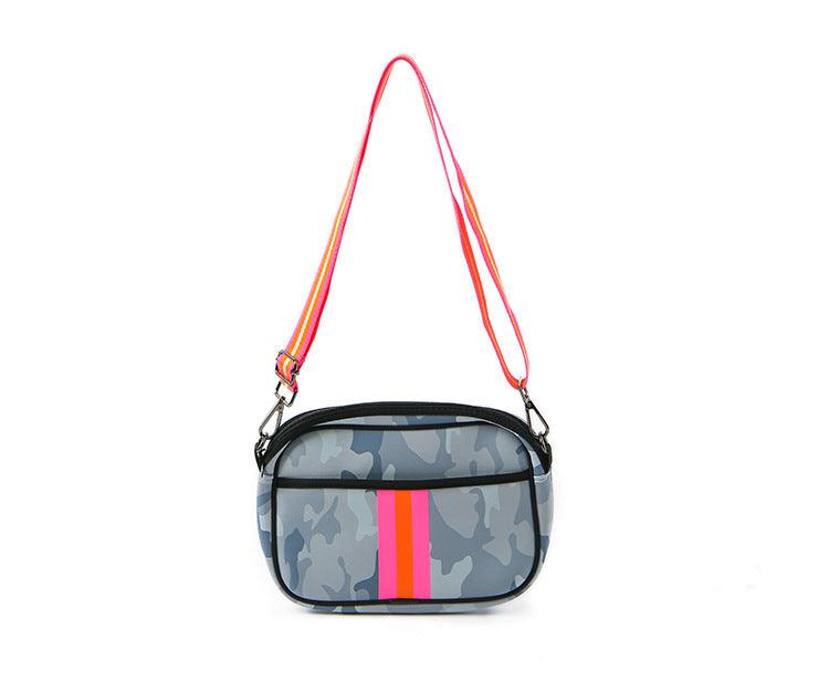 neoprene camouflage crossbody bag, view 6 - MRSLM