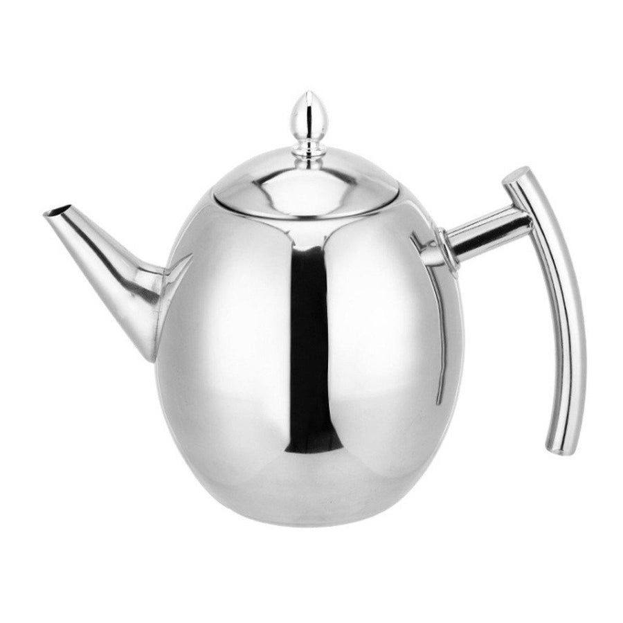 1.5L Capacity Stainless Steel Teapot Coffee Pot Kettle With Tea Leaf Filter - MRSLM