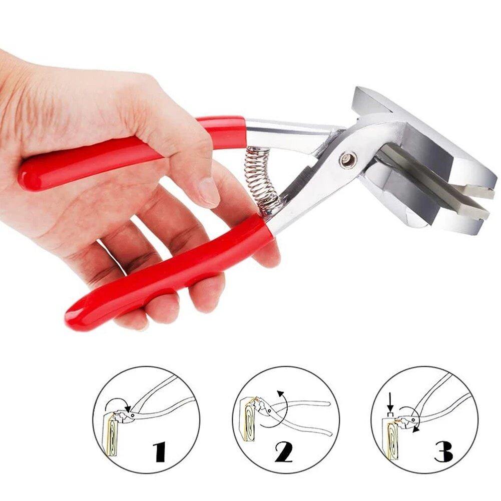 PaintingTools 12CM Wide Alloy Canvas Stretch Spring Handle Oil Painting Pliers with Red Handle Printing Cloth Pliers - MRSLM