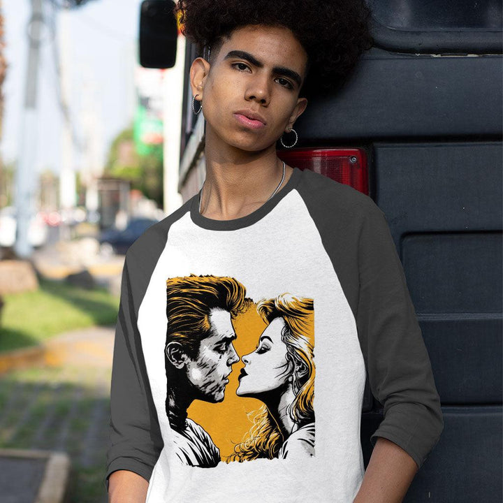 Bright Graphic Baseball T-Shirt - Love Themed T-Shirt - Unique Baseball Tee - MRSLM