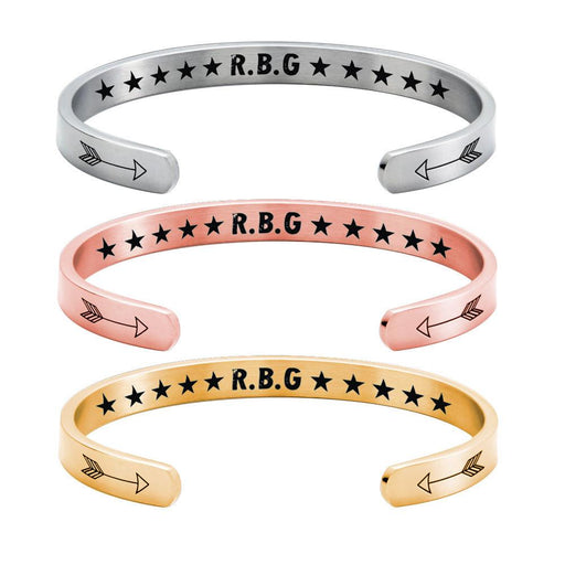 Stainless steel C-shaped bracelet - MRSLM