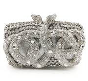 rhinestone evening clutch, view 3 - MRSLM