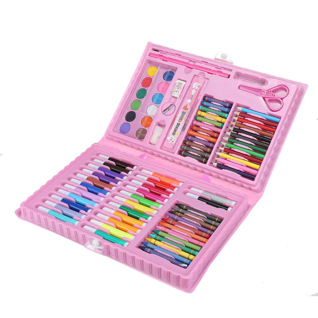 86Pcs Watercolor Pen Set Drawing Watercolor Pen Crayon Paintbrush Colored Pencil Set For Children Student Supplies - MRSLM