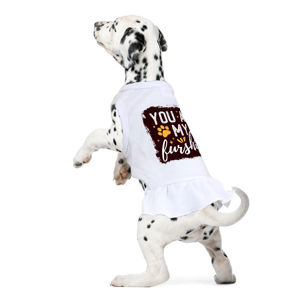 Cute Quote Dog Sundress - Furshine Dog Dress Shirt - Text Design Dog Clothing - MRSLM