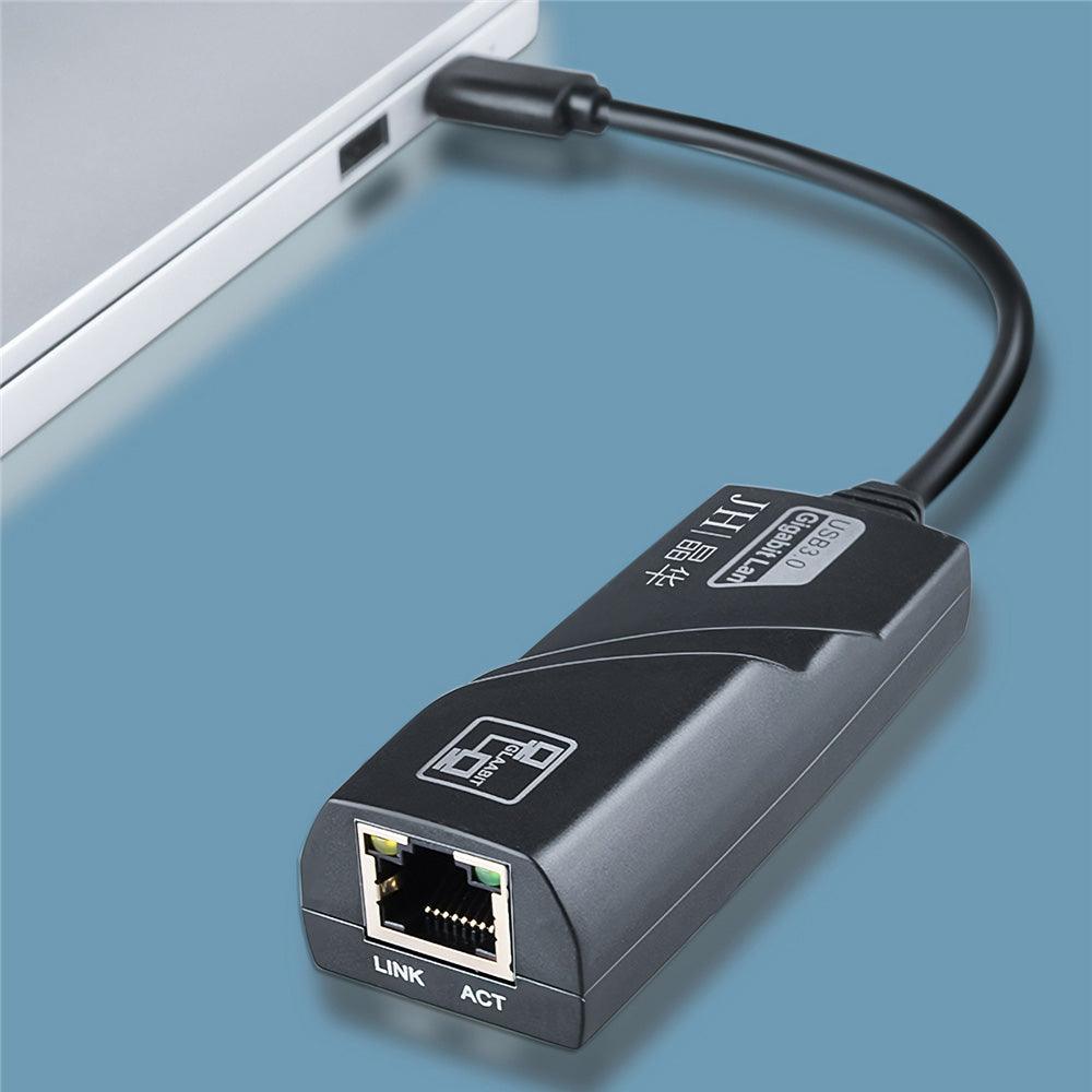 Jinghua Z313 Type-C Gigabit Ethernet Port Type-C to RJ45 Gigabit Wired Network Card Apple Mac Laptop Network Cable Interface Converter - MRSLM