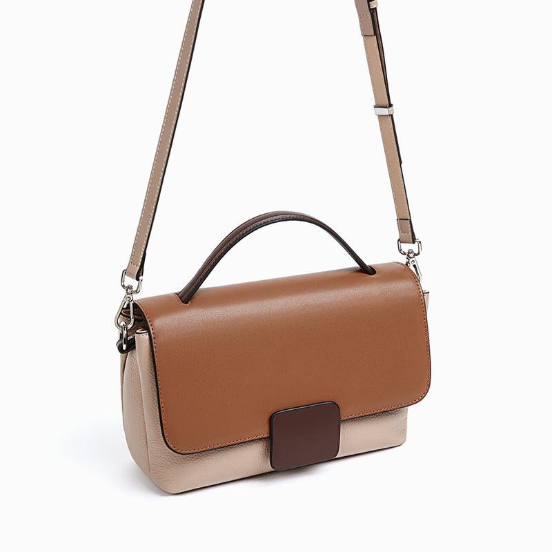 New Trendy Leather Messenger Bag Women's All-match Shoulder Bag Fashion Handbag - MRSLM