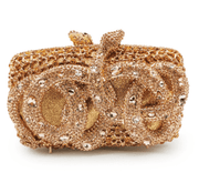 rhinestone evening clutch, view 6 - MRSLM