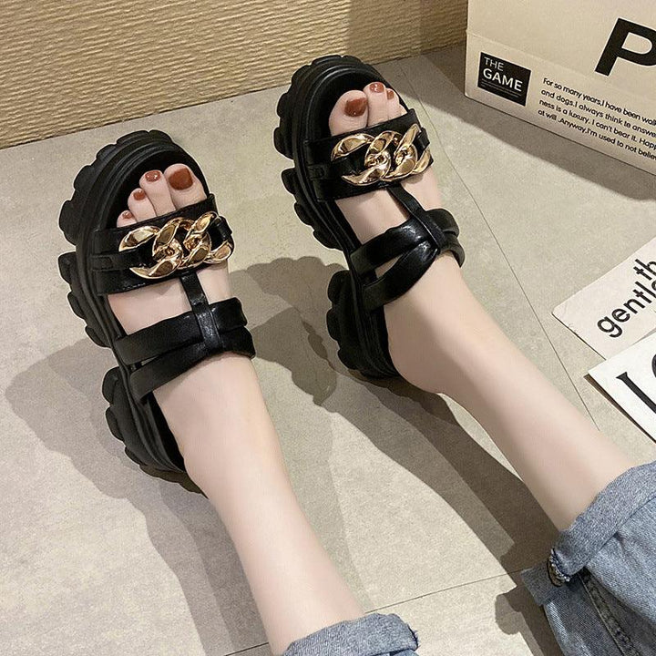 Fairy Style Fashion Outing Platform Sandals Platform - MRSLM