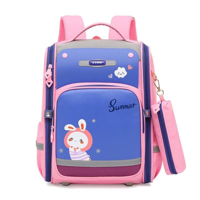 Primary School Cartoon Ultra-light Spine Protection Schoolbag - MRSLM