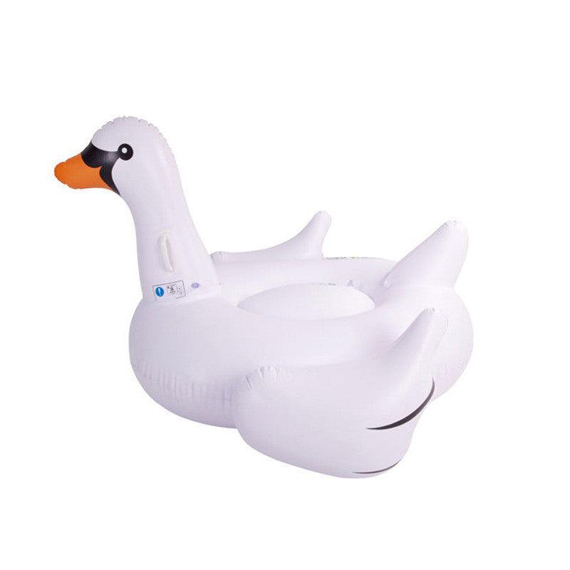 inflatable swan pool float, view 2 - MRSLM