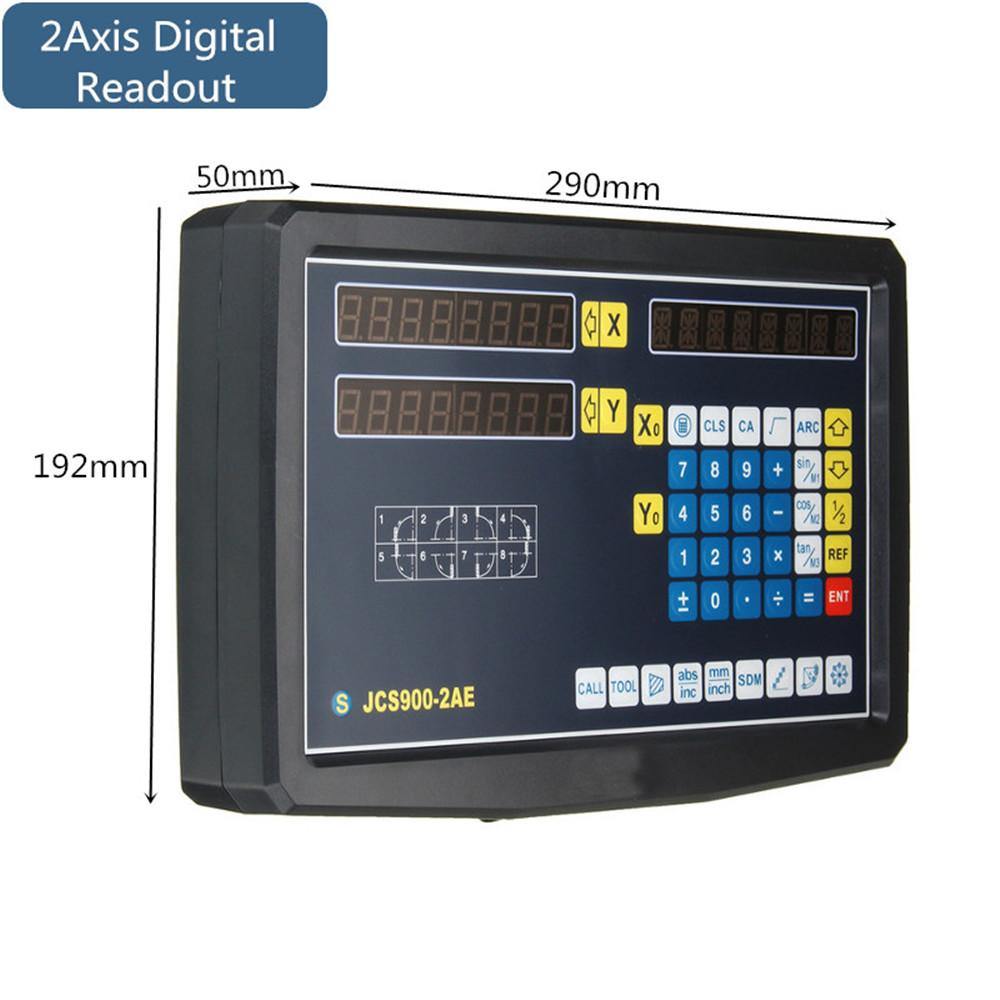 2/3 Axis Grating CNC Milling Digital Readout Display / 50-1000mm Electronic Linear Scale Lathe Tool - MRSLM