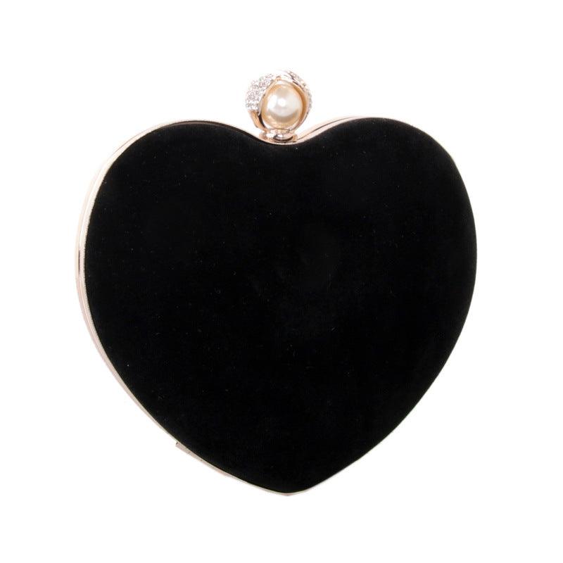heart-shaped velvet dinner bag - MRSLM