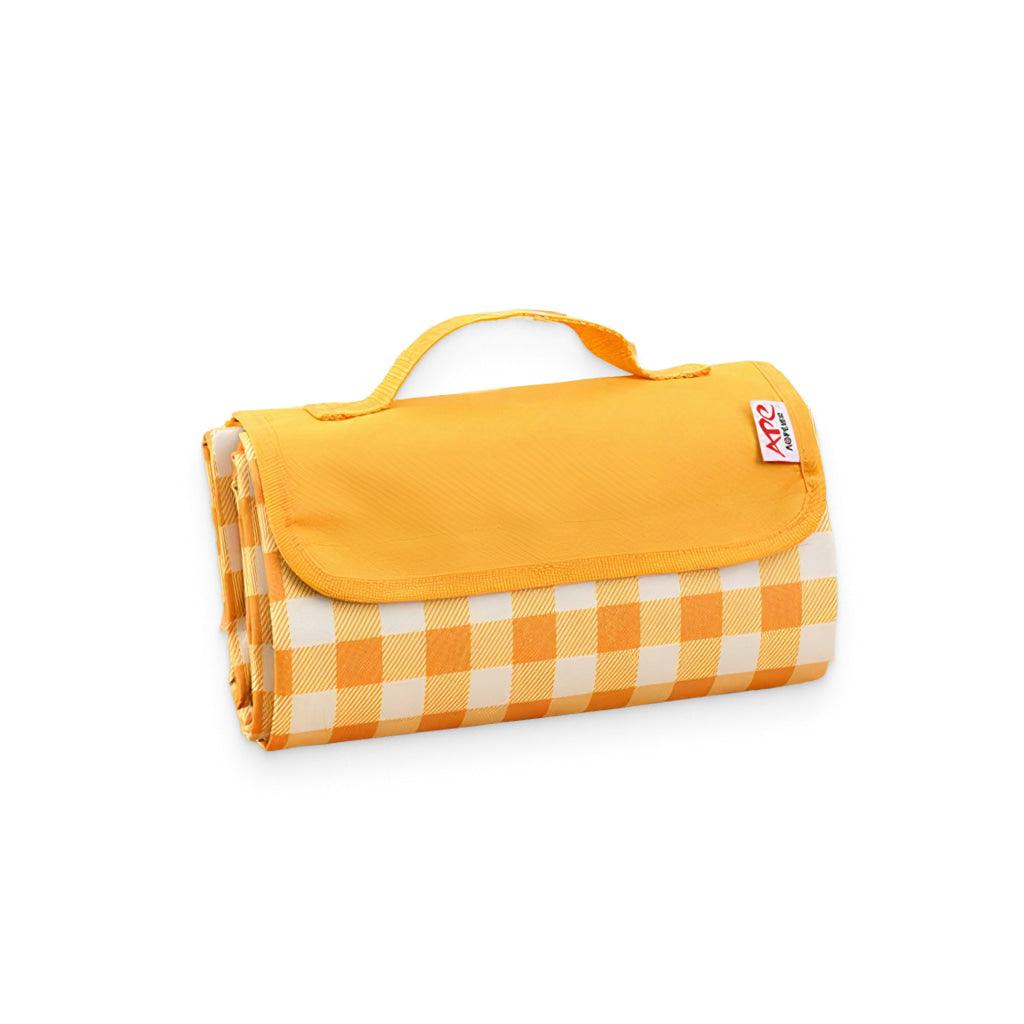 Yellow Checkered Picnic Blanket - MRSLM