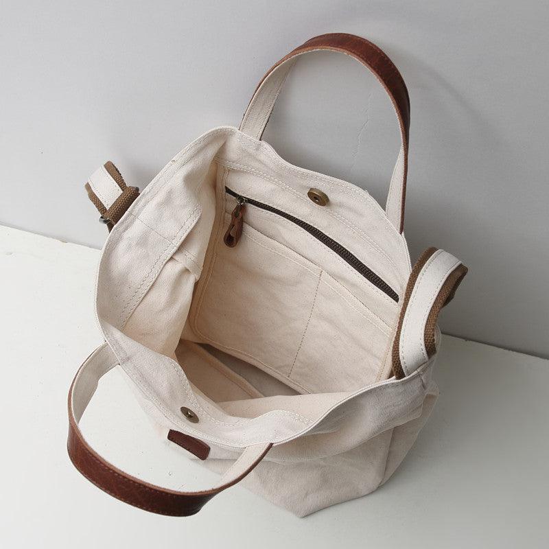 Hand-held Messenger Bag Trendy One-shoulder Women's Canvas Bag - MRSLM