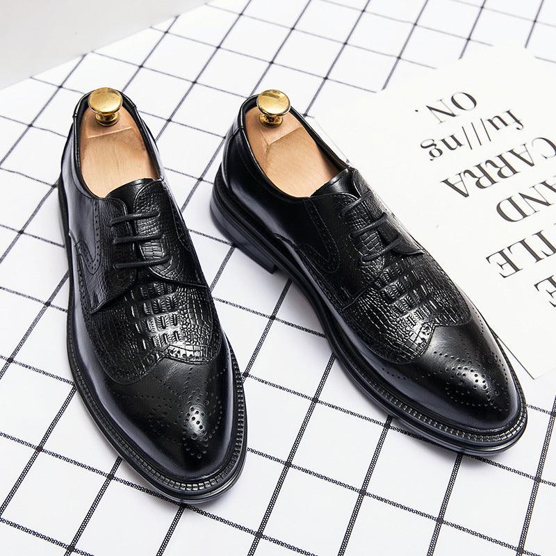 Korean Style Trendy Hair Stylist Leather Shoes - MRSLM