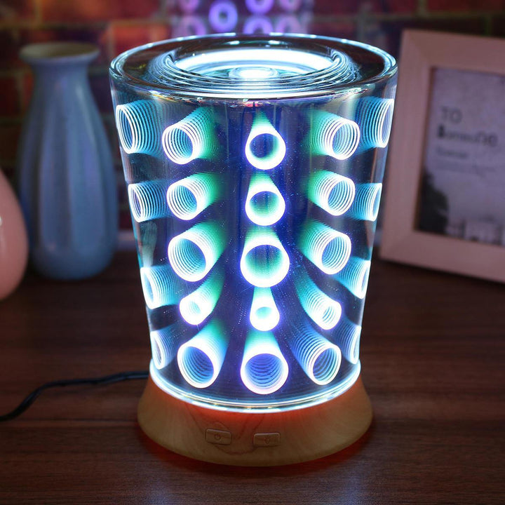 Essential Oil Aroma Diffuser Ultrasonic Humidifier Aromatherapy 3D Effect - MRSLM