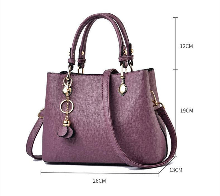 Fashion Style Handbag PU Leather Atmospheric Portable - MRSLM