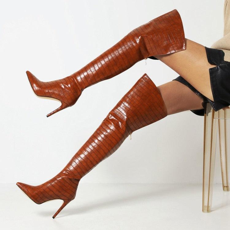 pointed over-the-knee boots - MRSLM