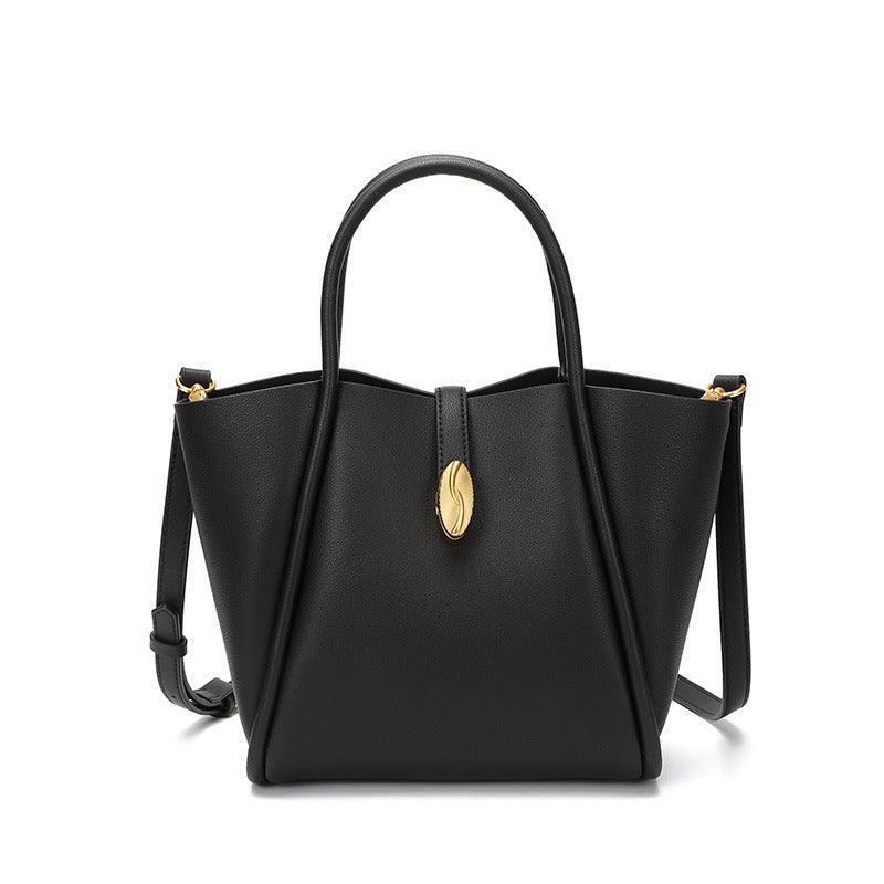 Women's retro leather bucket bag, view 4 - MRSLM