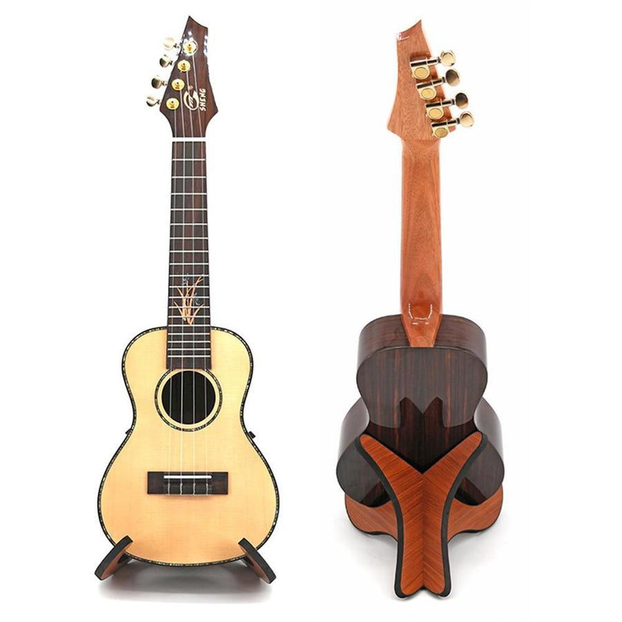 Portable Wooden Foldable Holder Stand Suitable for Guitar Ukulele Violin Mandolin Banjo - MRSLM