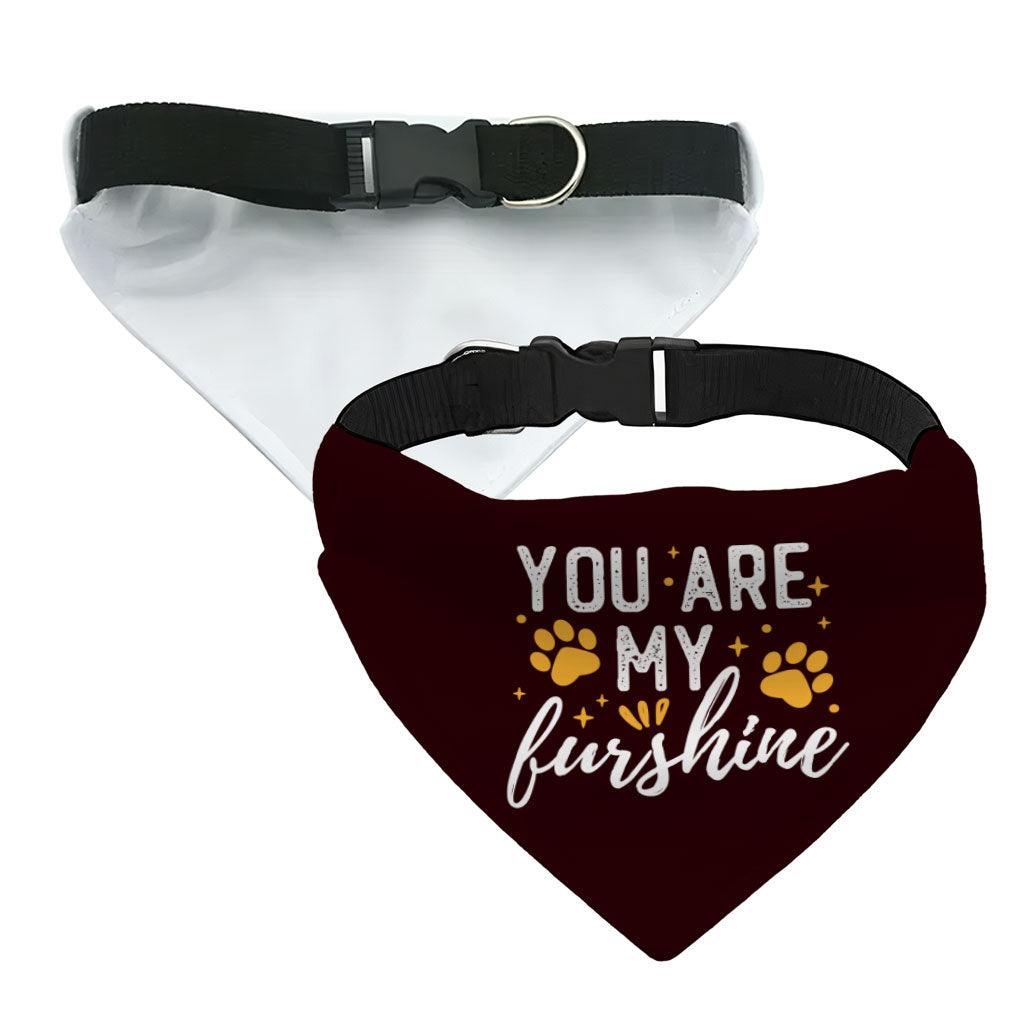 Cute Quote Pet Bandana Collar - Furshine Scarf Collar - Text Design Dog Bandana - MRSLM