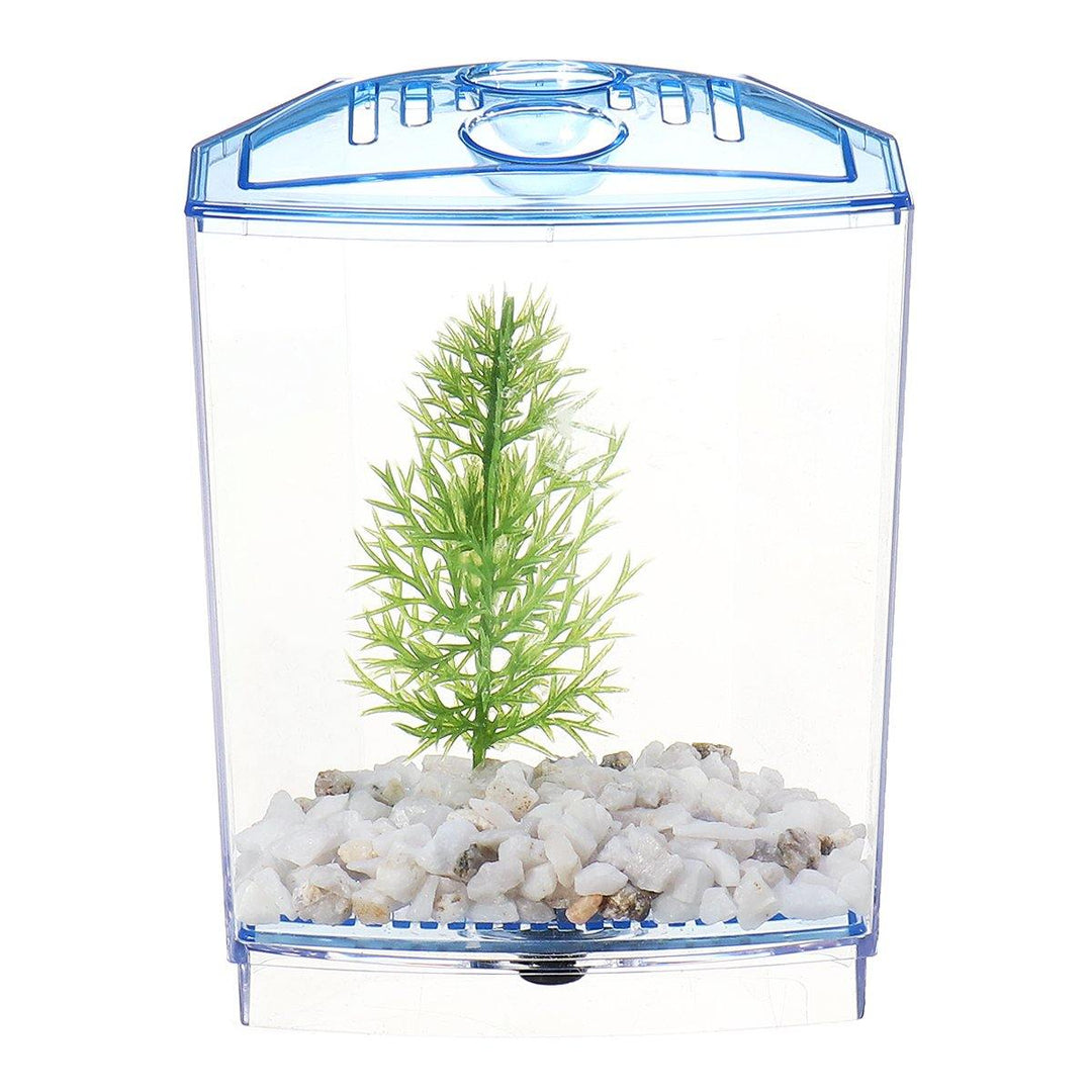 1/2 Grids Mini Betta Aquarium Fish Tank Isolation Box Portable With Divider - MRSLM