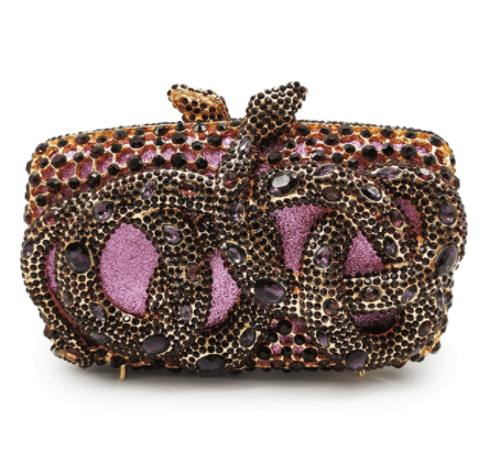 rhinestone evening clutch, view 4 - MRSLM