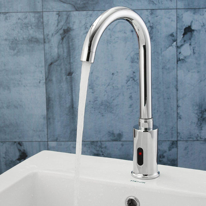 Hands Touch Free Automatic Electronic Sensor Control Bathroom Kitchen Sink Tap Basin Faucet - MRSLM