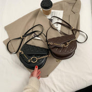 retro saddle messenger bag, view 2 - MRSLM